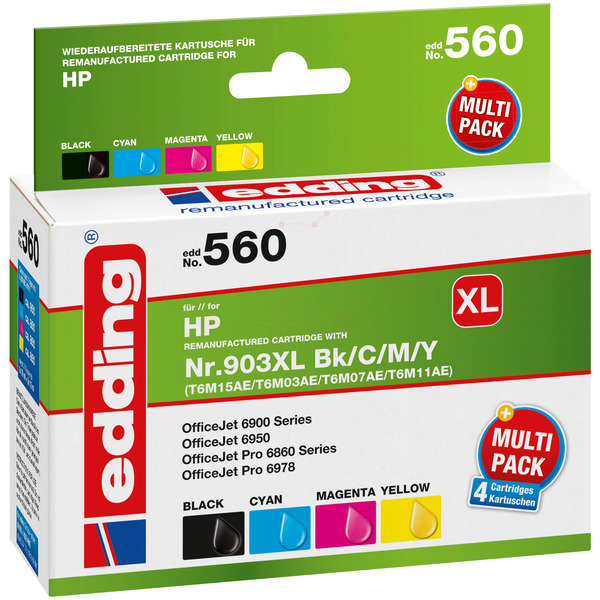 Tintenpatrone MultiPack Bk,C,M,Y