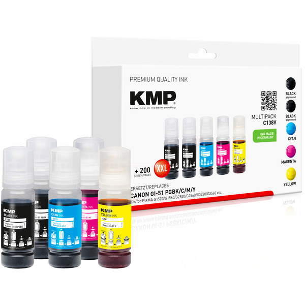 Tintenflasche Multipack 2xBk + 1x C,M,Y